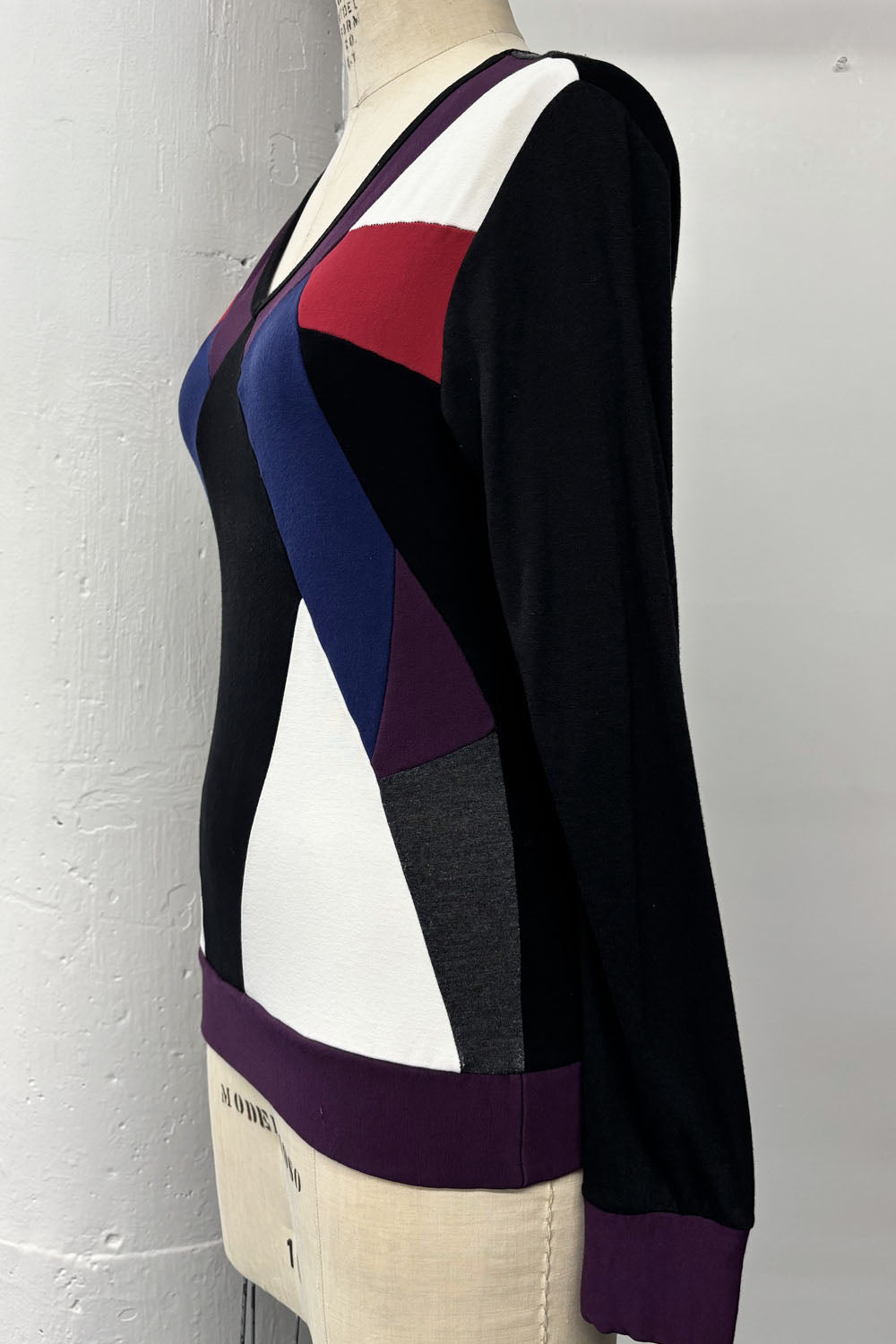 RESALE - Flechee Sweater - Black/purple - S - RE672