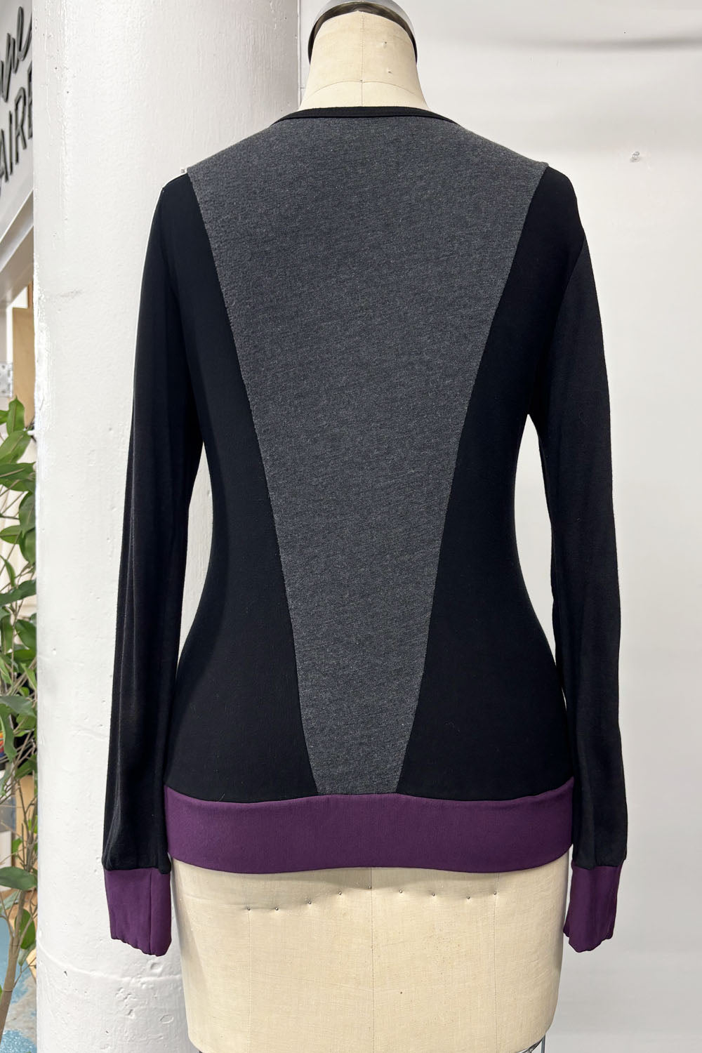 RESALE - Flechee Sweater - Black/purple - S - RE672