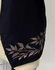 REVENTE - Veste en molleton de bambou Willow - noir/rose or - Saule du Nord - G/TG - RE714