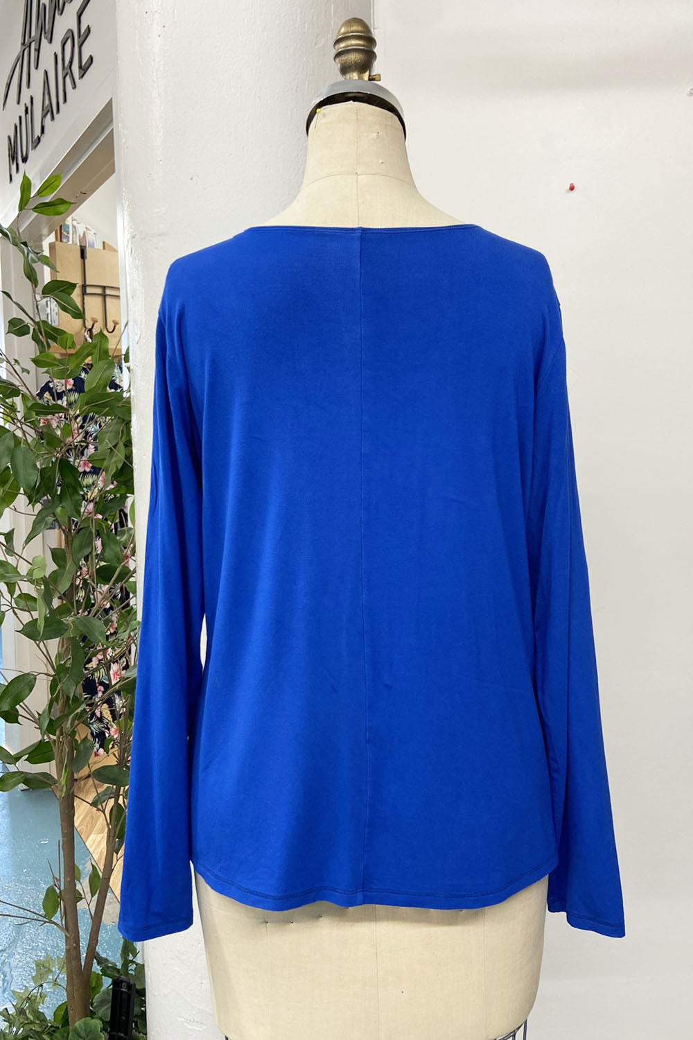 RESALE - Classic long sleeve V-neck -deep blue - L - RE715