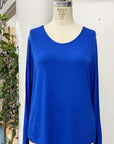 RESALE - Classic long sleeve V-neck -deep blue - L - RE715