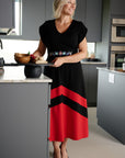 Robe Velora - noir/rouge vin