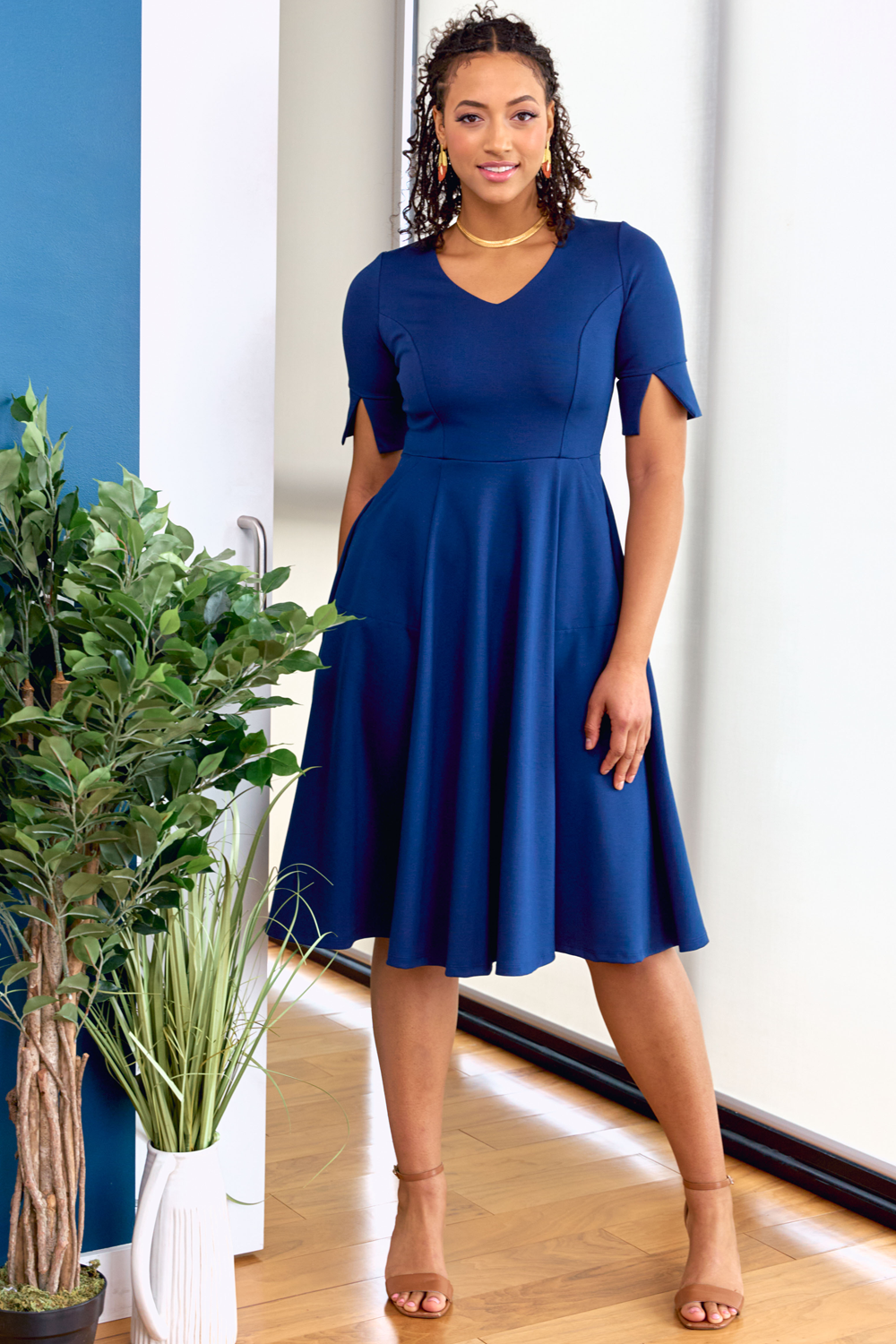 Adalane Asym Knit Dress main image 1