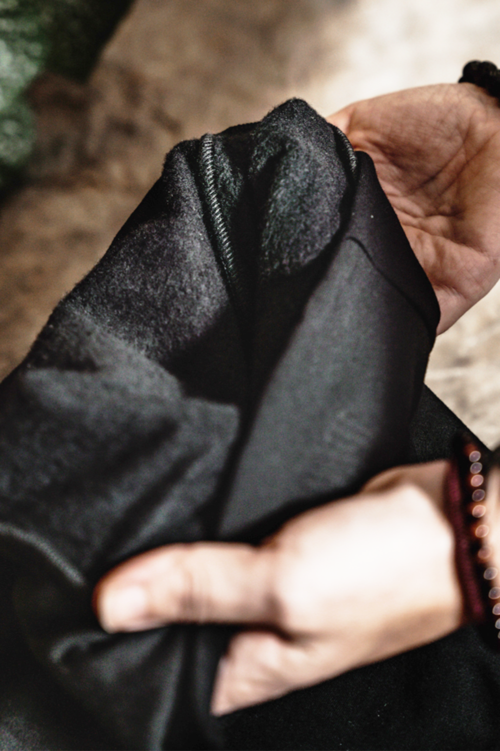 Pantalon Spirit en molleton - Olive/ourlet noir