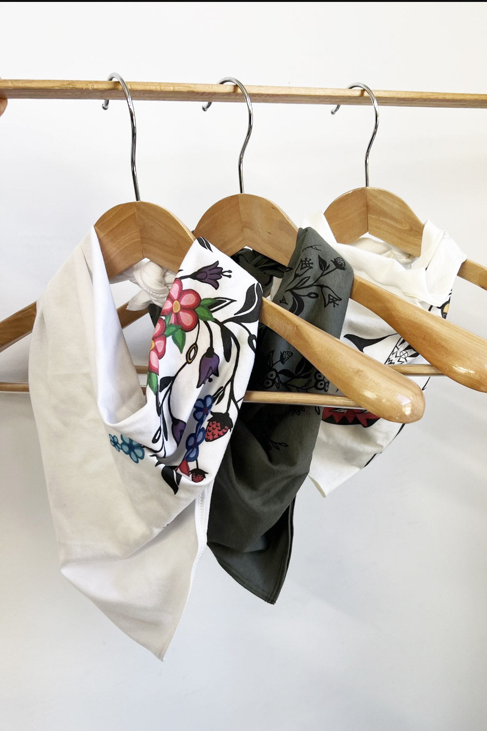 Bandana / foulard en bambou avec motif
