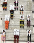 BWilson - Fire Short Beaded Earring