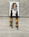 BWilson - Fire Short Beaded Earring