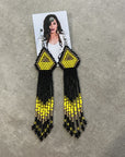 BWilson - Yellow Beaded Earring
