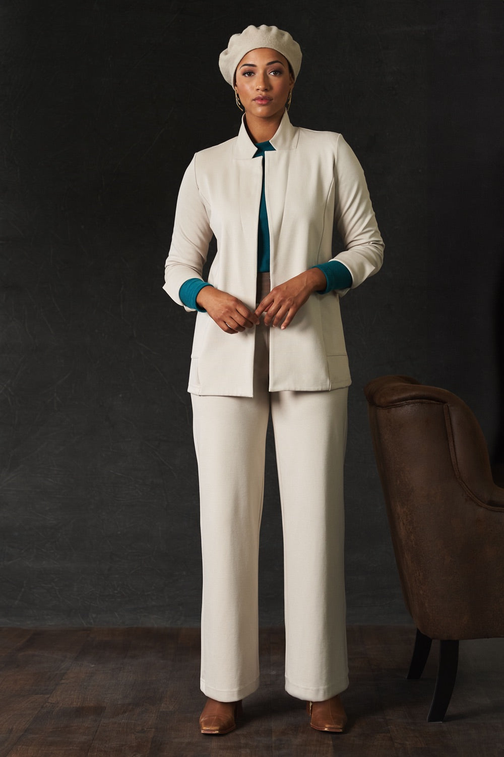 GREEN SALE - Chaplin Formal Pant- Almond