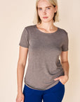 CLASSIC Bamboo Tee- Dark Heather