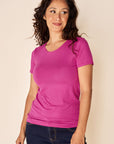 CLASSIC Bamboo Tee- Hot Pink