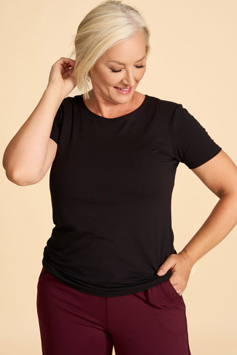 T-shirt classique en bambou - Noir