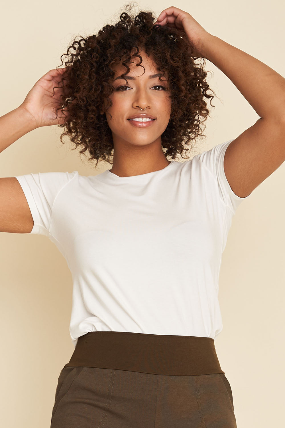 CLASSIC Bamboo Tee- Cream