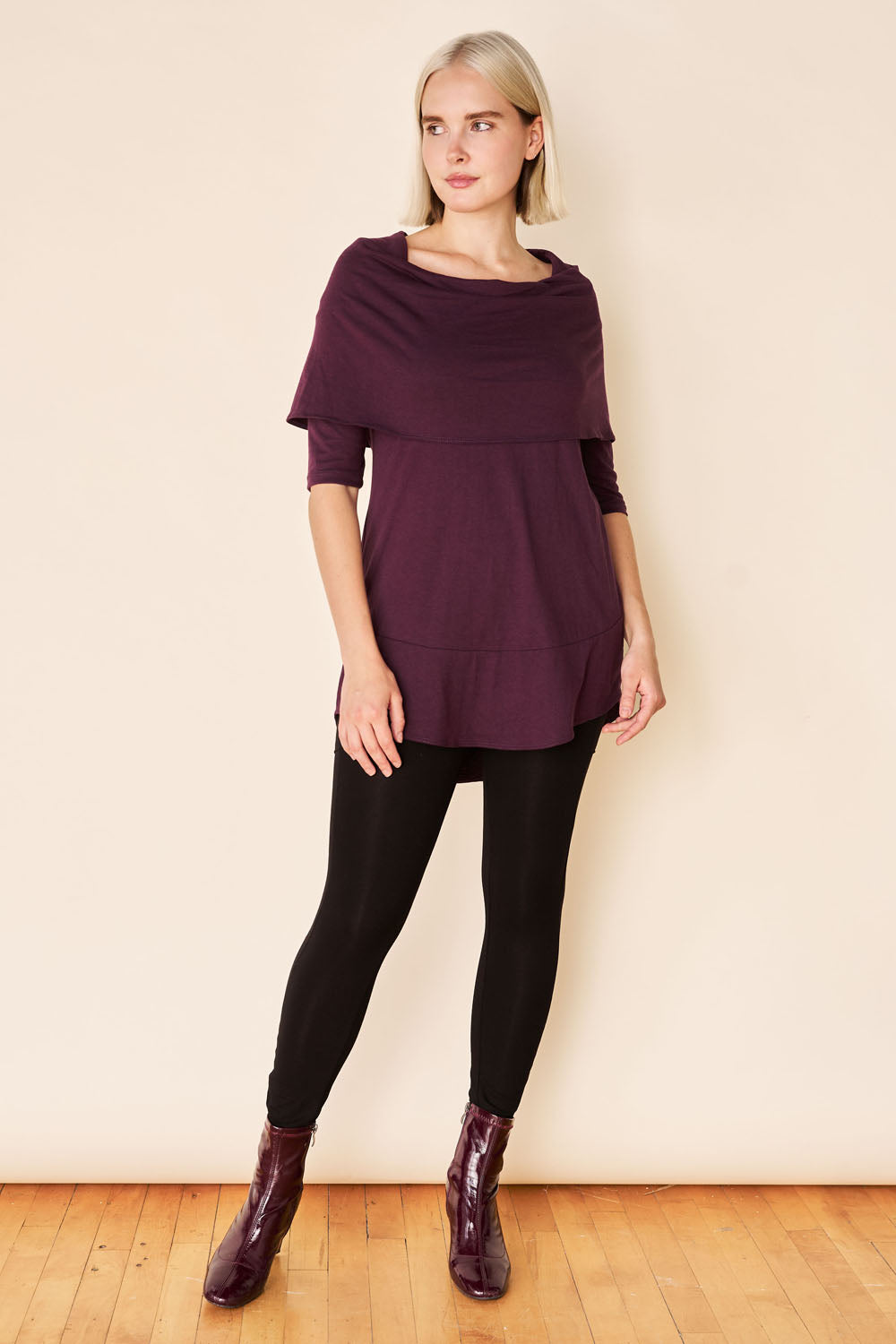 DANIELLE Tunic- Eggplant