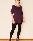 DANIELLE Tunic- Eggplant