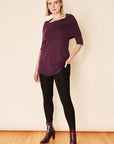 DANIELLE Tunic- Eggplant