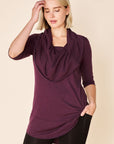 DANIELLE Tunic- Eggplant