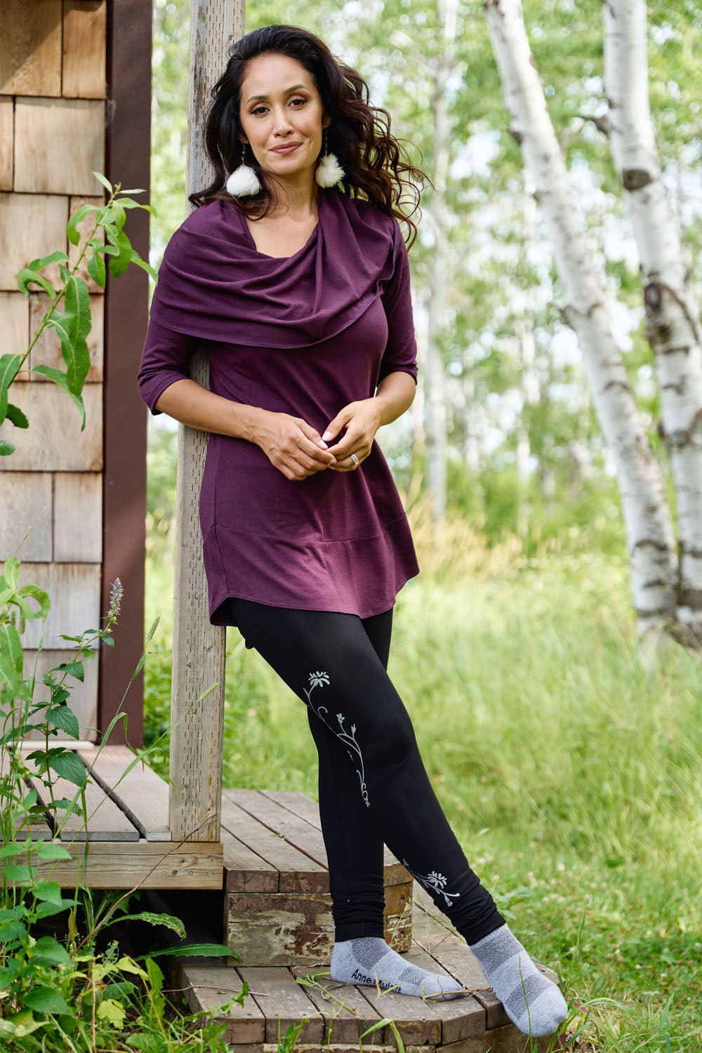 DANIELLE Tunic- Eggplant