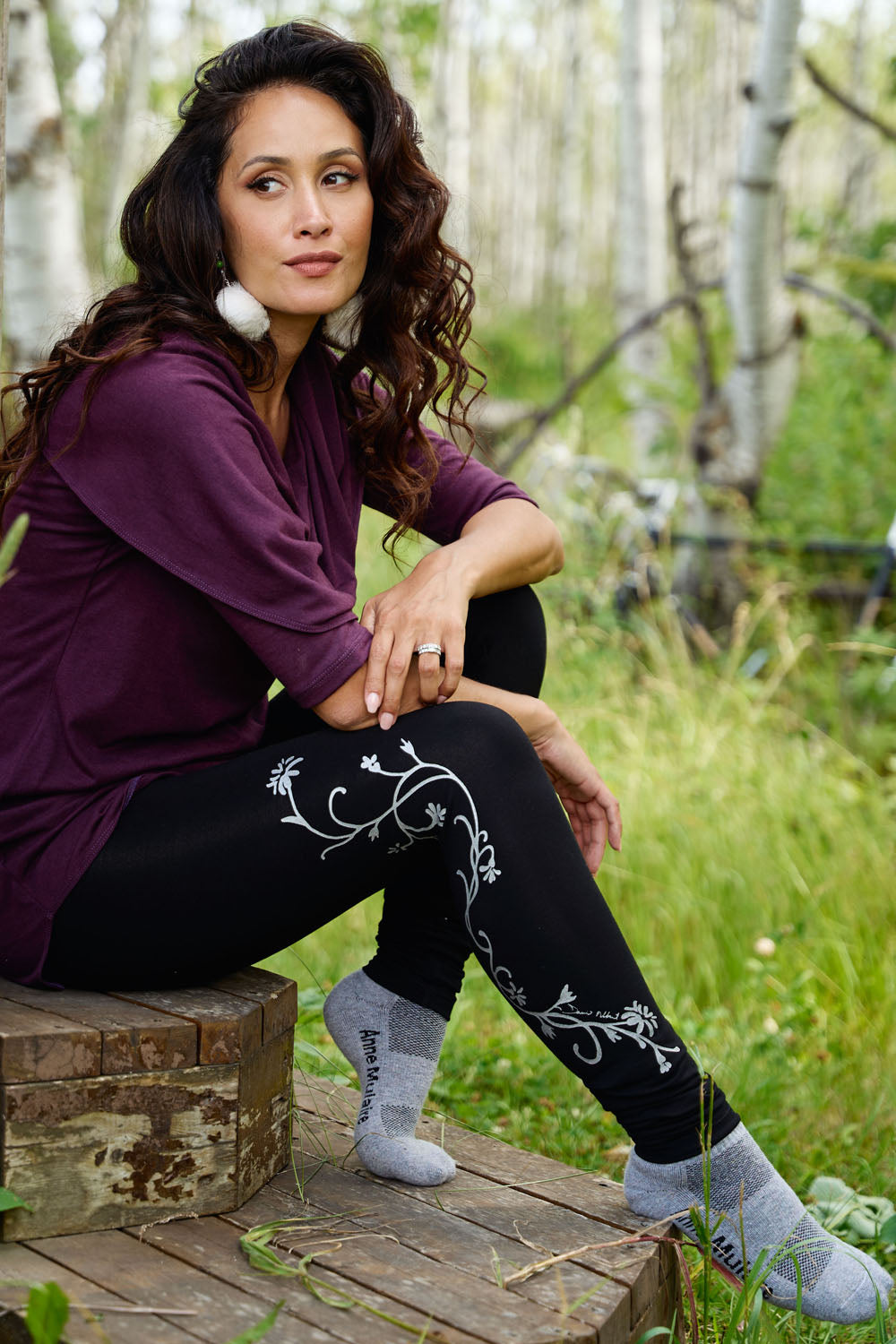 DANIELLE Tunic- Eggplant