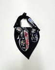 Bandana / foulard en bambou avec motif