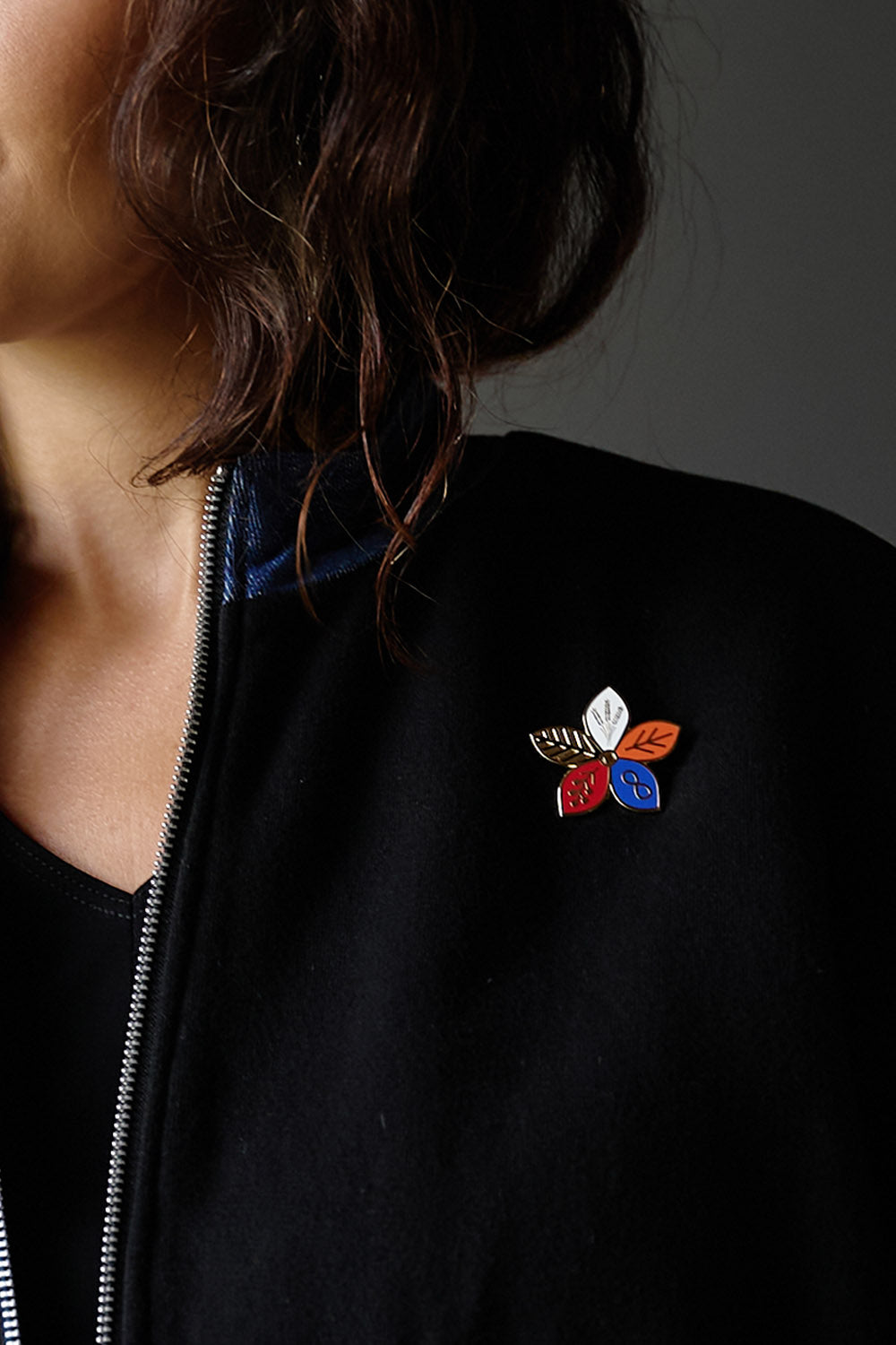 Flower of Continuity Enamel Pin