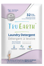 TRU EARTH - Détergent à lessive en éco-feuilles - Brise Lilas - 32 brassées