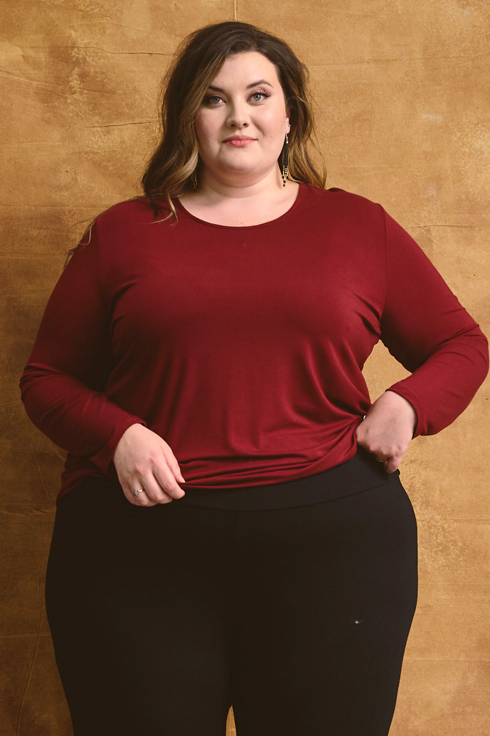 Chemise classique à manches longues - noir