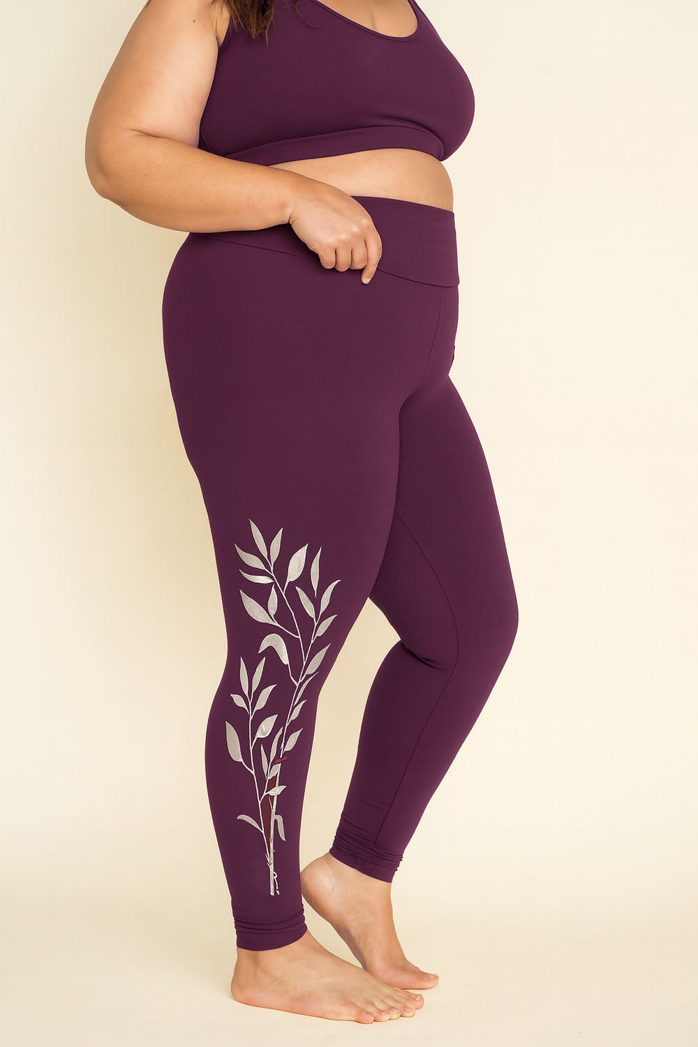 Winter Season Leggings – Northern Willow Print | Bamboo Thermal