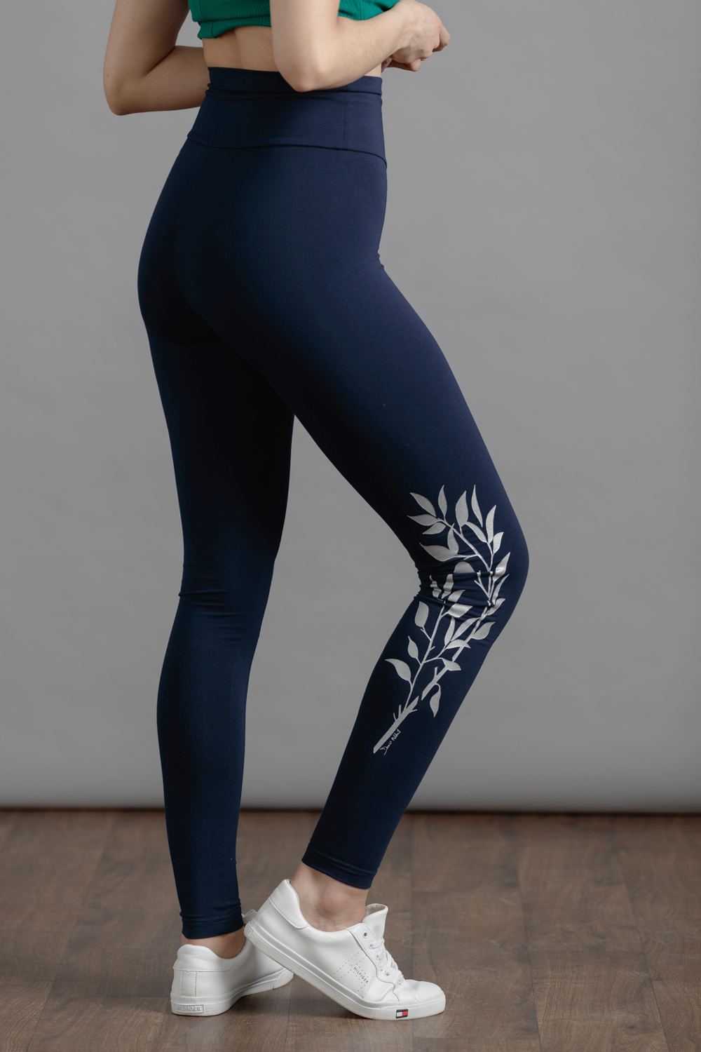 Winter Season Leggings – Northern Willow Print | Bamboo Thermal