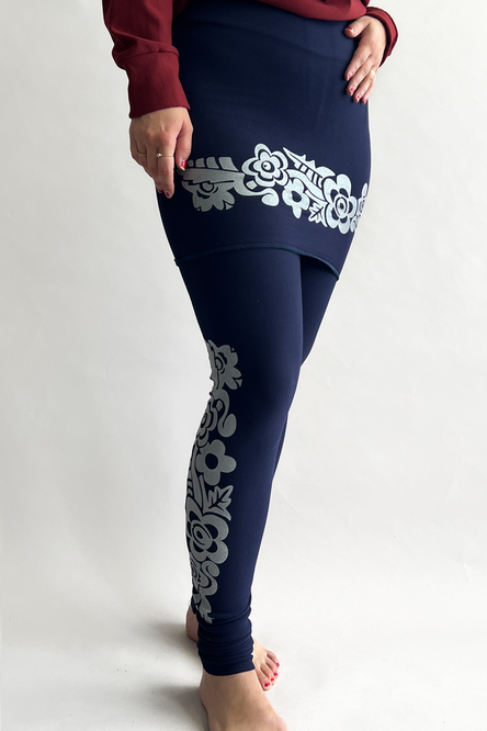 Jupette en bambou HIVER - avec motif