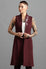 RED RIVER LONG Vest - merlot (fall 2026) - Anne Mulaire