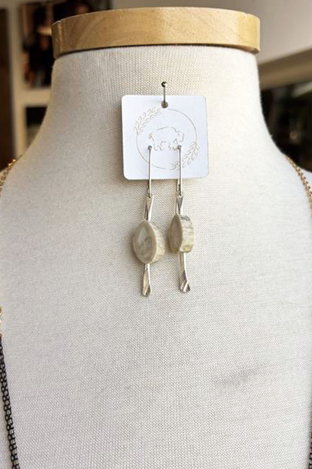 Sheppards Hook - Antler Silver Earrings - 222