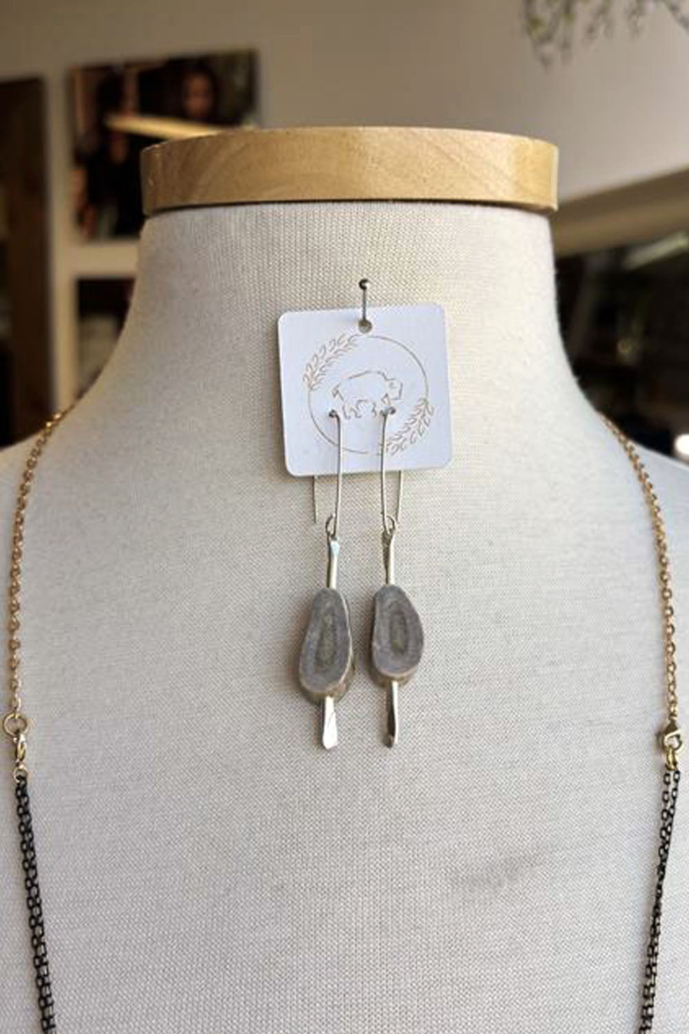 Sheppards Hook - Antler Silver Earrings - 223