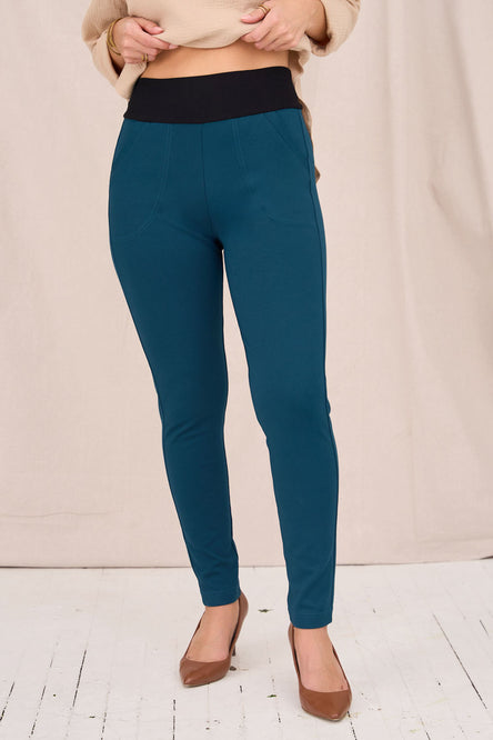 Pantalon étroit Chaplin - turquoise