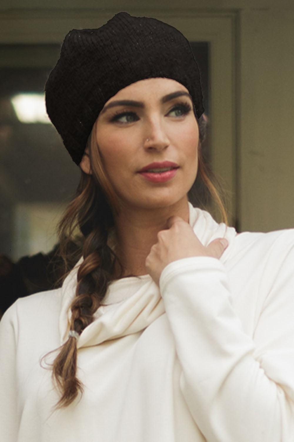 TRICOTS - Tuque Béret 100% laine