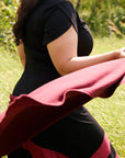 Velora Dress- Black/ Red Wine