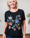 T-shirt en coton FLEURS SAUVAGES