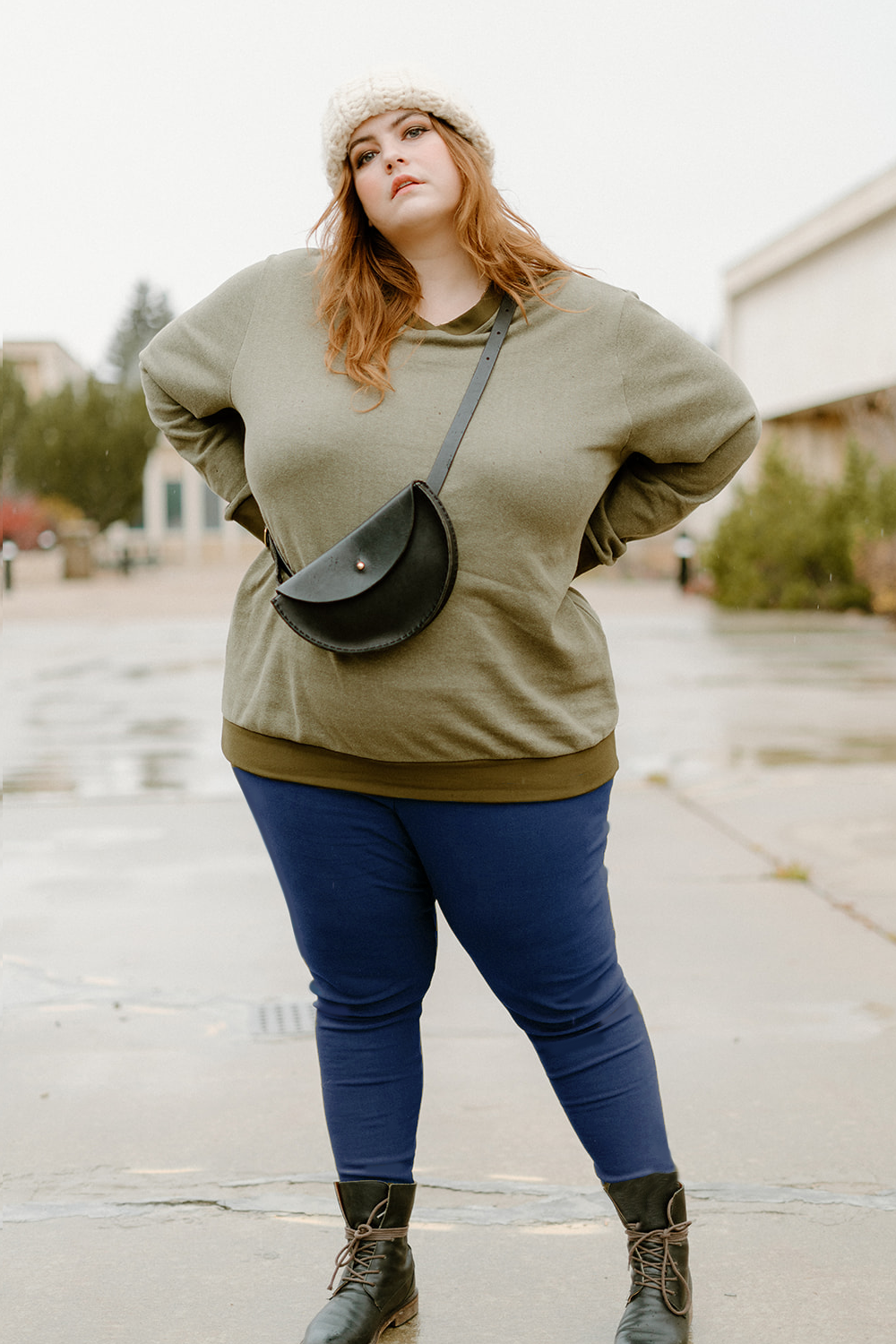 Women s Bamboo Fleece Leggings Eco Fleece Scarlet S 6