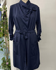 RESALE - Maude Trench Jacket  - S/M - Navy- RE538