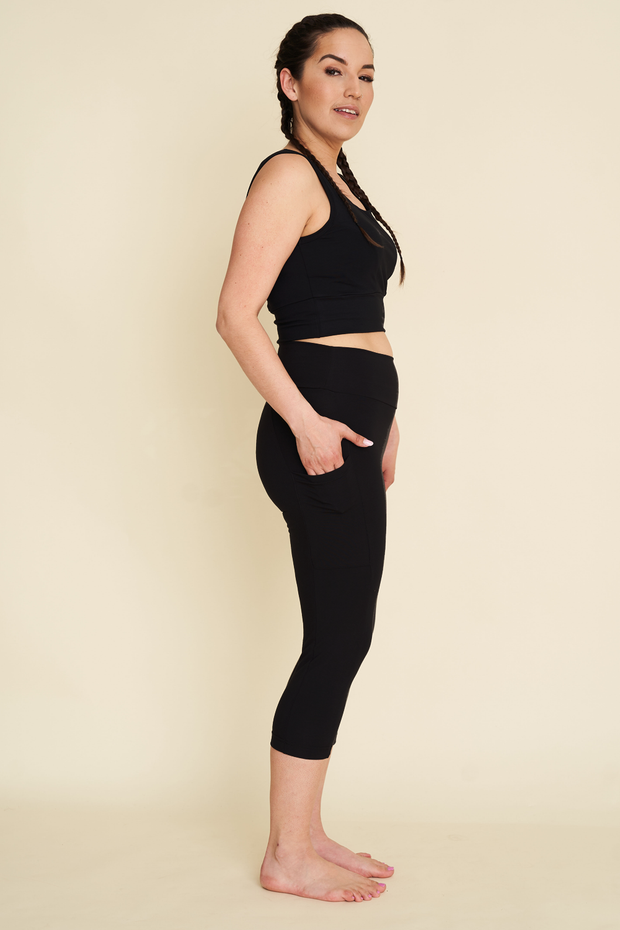 Women's Bamboo Fleece Leggings - With Pockets – Anne Mulaire