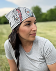Bandana / foulard en bambou avec motif