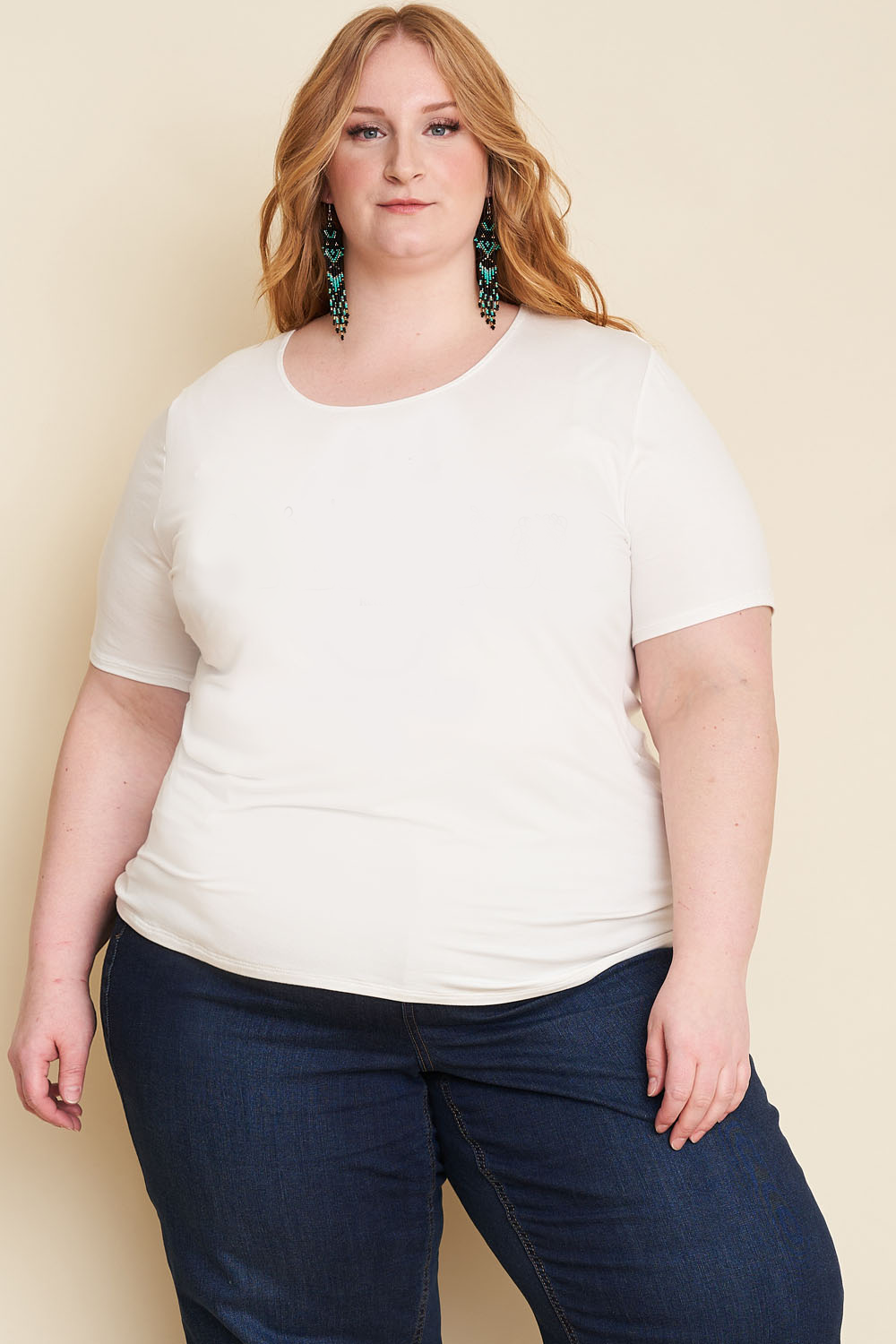 CLASSIC Bamboo Tee- Cream