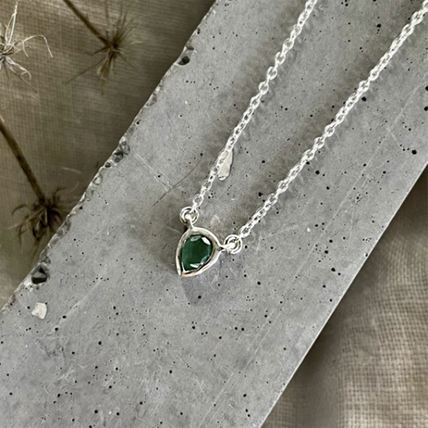 Naked Sage - Joy Necklace (Emerald, Labradorite & Quartz)
