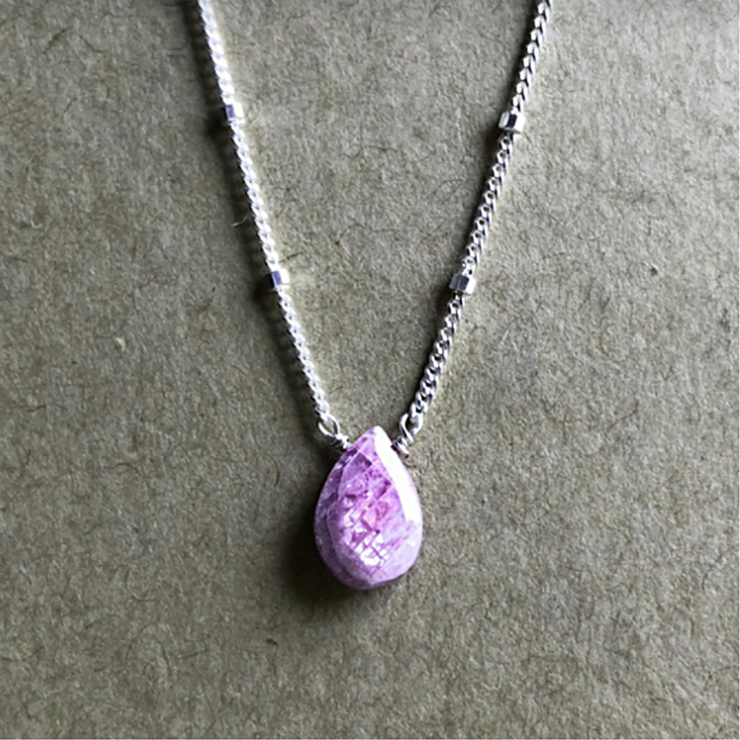 Naked Sage - Linnaea Necklace (Labradorite, London Topaz, Moonstone &amp; Pink Sapphire)