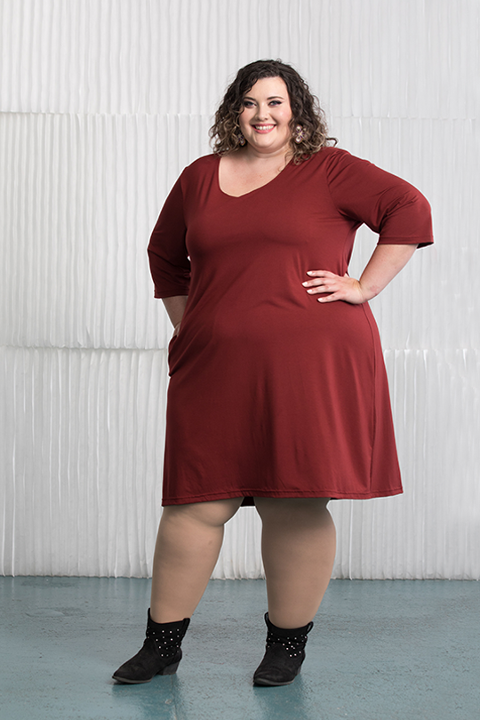 4x red deals dress