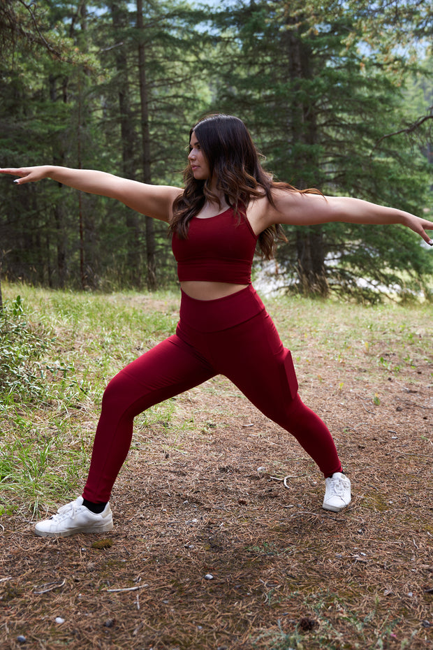 Legging pour yoga en TENCEL™ avec poches – Anne Mulaire