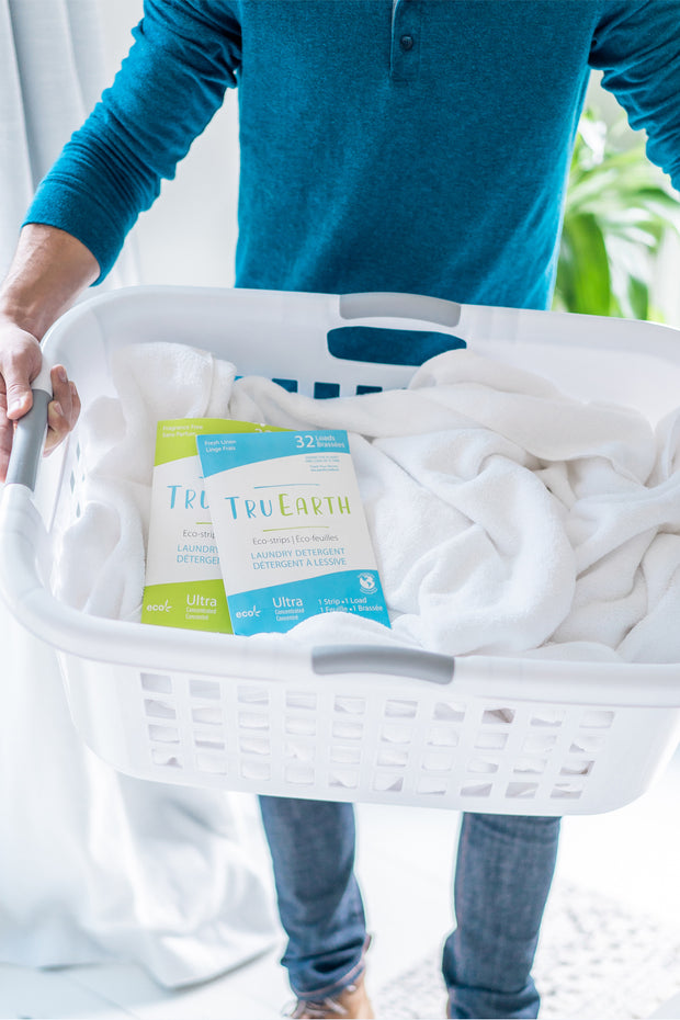 TRU EARTH Eco-strip Laundry Detergent - Fragrance Free - 32 Loads