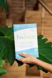 TRU EARTH - Détergent à lessive en éco-feuilles - Linge frais - 32 brassées