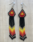 BWilson - Fire Beaded Earring